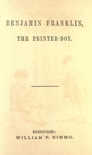 Tapa de Benjamin Franklin, the printer-boy