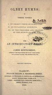Tapa de Olney Hymns: in three books