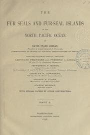 Tapa de The fur seals and fur-seal islands of the North Pacific ocean
