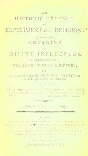 Tapa de An historic defence of experimental religion