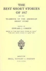 Tapa de The Best Short Stories of 1917
