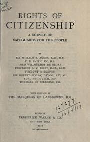 Tapa de Rights of citizenship