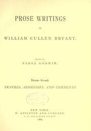 Tapa de The life and works of William Cullen Bryant