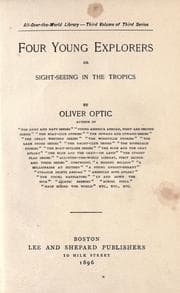 Tapa de Four young explorers, or, Sight-seeing in the tropics