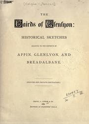Tapa de The Lairds of Glenlyon