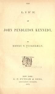 Tapa de The life of John Pendleton Kennedy