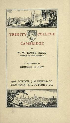 Tapa de Trinity college, Cambridge