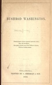 Tapa de Bushrod Washington ..