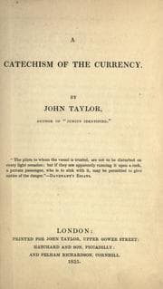 Tapa de A Catechism of the currency