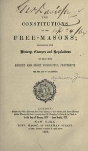 Tapa de The constitutions of the free-masons