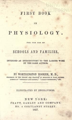 Tapa de First book in physiology