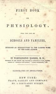 Tapa de First book in physiology