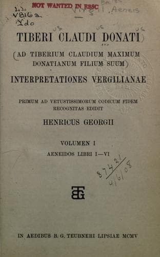 Tapa de Interpretationes Vergilianae