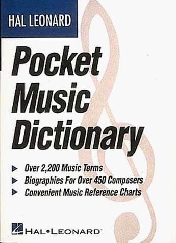 Tapa de Hal Leonard pocket music dictionary