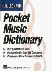 Tapa de Hal Leonard pocket music dictionary
