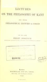 Tapa de Lectures on the philosophy of Kant