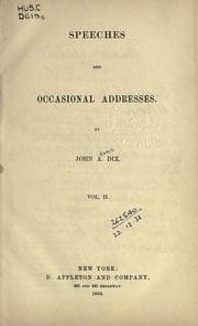 Tapa de Speeches and occasional addresses
