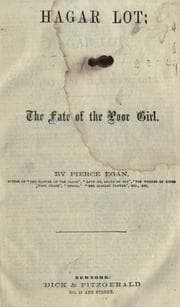 Tapa de Hagar Lot: or, The fate of the poor girl