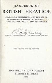 Tapa de Handbook of British Hepaticae