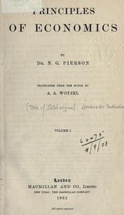 Tapa de Principles of economics