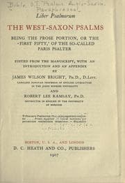 Tapa de Liber Psalmorum = The West-Saxon Psalms