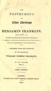 Tapa de The posthumous and other writings of Benjamin Franklin ..