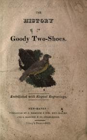 Tapa de The history of Goody Two-Shoes