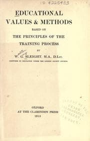 Tapa de Educational values & methods based on the principles of the training process