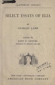 Tapa de ... Select essays of Elia