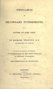 Tapa de Thoughts on secondary punishments