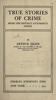 Tapa de True stories of crime from the District attorney's office