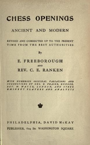 Tapa de Chess openings ancient and modern
