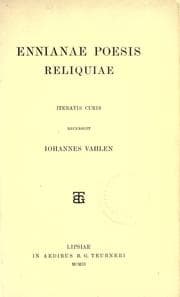 Tapa de Ennianae poesis reliquiae