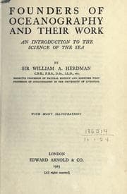 Tapa de Founders of oceanography and their work