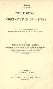 Tapa de The Economic Interpretation of History