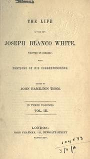 Tapa de The life of Joseph Blanco White