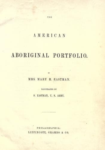 Tapa de The American aboriginal portfolio.