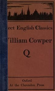 Tapa de Cowper's poems, chosen by A.T. Quiller-Couch