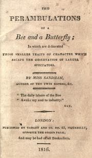 Tapa de The perambulations of a bee and a butterfly