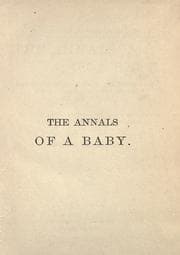 Tapa de The annals of a baby