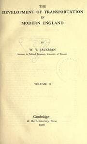 Tapa de The development of transportation in modern England