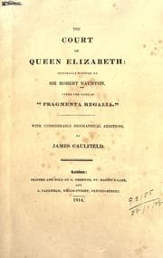 Tapa de The court of Queen Elizabeth
