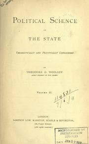 Tapa de Political science, or, the state theoretically and practically considered