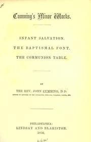 Tapa de Infant salvation ; The baptismal font ; The communion table