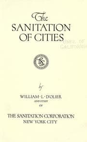 Tapa de The sanitation of cities