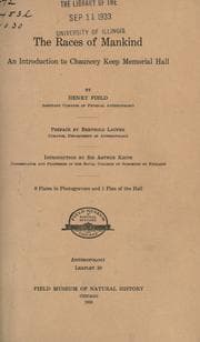 Tapa de The races of mankind