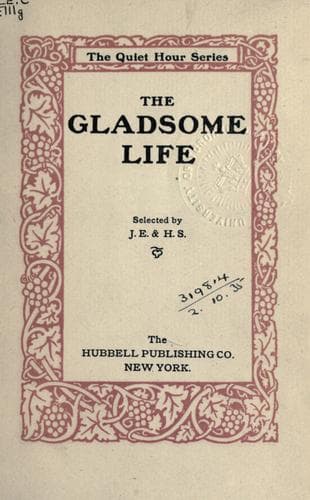 Tapa de The gladsome life.