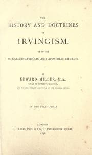 Tapa de The history and doctrines of Irvingism