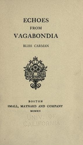 Tapa de Echoes from Vagabondia