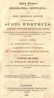 Tapa de Biographia Scoticana